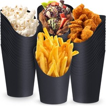 French Fry Cups, Black, 150 Pcs., Disposable 14 Oz Charcuterie Cups Popc... - £31.41 GBP