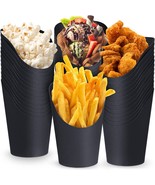 French Fry Cups, Black, 150 Pcs., Disposable 14 Oz Charcuterie Cups Popc... - £34.03 GBP