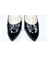 VINTAGE &#39;80s BRUNO MAGLI Women High Heel Pump Black Size 8 AA NARROW Lea... - $45.00