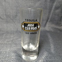 Vintage Jose Cuervo 190 Anos Tequila Collectible Tall Shot Glass 3-1/2&quot; ... - £10.20 GBP