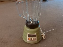 Vintage Osterizer Green Beehive Blender Model 481 Series A with Glass Pi... - £50.63 GBP