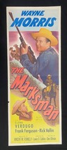 The Marksman Original Insert Movie Poster 1953 Wayne Morris - £54.20 GBP
