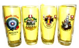4 Spaten Munich Oktoberfest 1994 1995 1996 1999 0.5L German Beer Glasses - £20.04 GBP