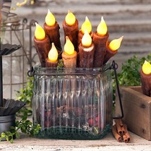7" DECOR CANDLES Set of Twelve (12) Battery Operated Tapers w Timer in 3 Colors - $90.00