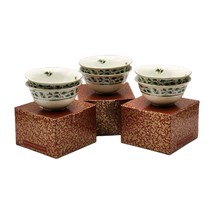 Royal Limited Holly Holiday Porcelain Rice Bowls 3 Sets of 2 (6 Total) B... - $49.99