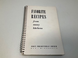 Vintage 1961 Favorite Recipes From Many Kitchens 1st Presbyterian Church Ely, MN - £23.16 GBP
