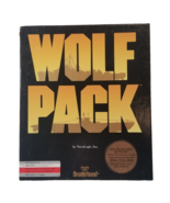 Wolf Pack Brøderbund NovaLogic Naval Strategy Game PC IBM Tandy Dual Pac... - £15.68 GBP