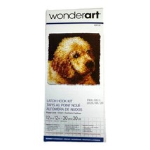 Golden Retriever Lab Wonderart 12&quot; Latch Hook Kit &quot;Puppy Love&quot; #426132 New - £17.17 GBP