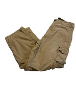 Vintage Abercrombie &amp; Fitch Khaki Convertible Pants Medium Cargo Pockets - £34.23 GBP