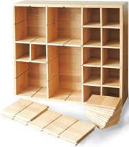Cookbook People Multikeep Adjustable Shelf - Spice Rack, Floating, Bamboo Wood - £44.09 GBP