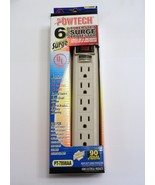 6 Outlets Power Strip Surge Protector with Safety Circuit Breaker / Rese... - £7.25 GBP