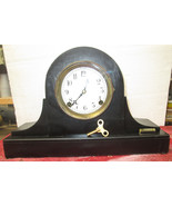 Vintage Sessions Tambour Mantel Shelf Hammer Chime Strike Clock with Key... - $240.36 CAD