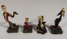 Nightmare Before Christmas Tiny Kingdom Lot Of 4 Loose Figures Santa Jack Lock - £19.48 GBP