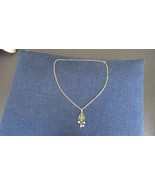 Vintage Sarah Coventry Goldtone Necklace Swinging Pendant - $11.88