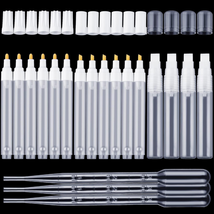 16 Pcs Refillable Acrylic Paint Markers 3 Mm 6 Mm 15 Mm Empty Acrylic Markers Wh - $25.47