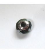 vintage pandora charm green w/white flowers 925 Ale - $27.45 CAD