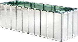 Low Gatsby Mirror Strip Vase By Serene Spaces Living - Great Gatsby Inspired - £33.50 GBP