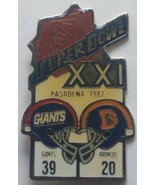 Vintage Starline Super Bowl 21 XXI Pin 1987 Giants 39 Broncos 20 - $165.72 MXN