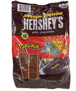 Hershey’s Milk Chocolatepokemon 18 Design 100 Snack Size Pieces 2 Lb 15.... - $54.33 CAD