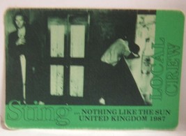STING / THE POLICE - VINTAGE ORIGINAL CONCERT CLOTH TOUR BACKSTAGE PASS - $10.00