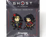 Ghost of Tsushima Jin Sakai and Yuna Enamel Figure Pin Set (1.7&quot; Tall) O... - £22.57 GBP