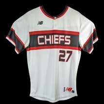 Chiefs #27 Baseball Jersey Mens Large White Red Black New Balance - $16.23