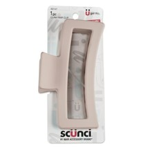 Scunci Soft Touch Open Cut Rectangle Claw Clip, Blush Beige - £7.05 GBP