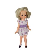 Vintage 1970 Ideal Crissy’s Cousin Velvet Doll Growing Hair Working Purp... - £19.72 GBP