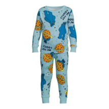 Sesame Street Cookie Monster 12M Snug Fit Long Sleeve 2 Pc Pajama Set Bl... - £14.20 GBP