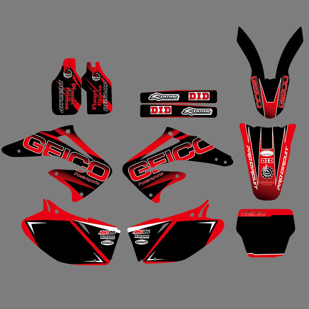 Motorcycle CRF-450R Team Graphics Backgrounds Decals Stickers Kits   CRF450R CRF - £201.84 GBP