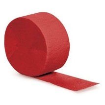 Red Crepe Paper 81-Foot Roll Red Party Hanging Decorations and Party Sup... - £10.23 GBP