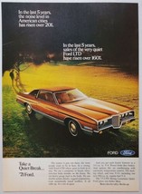 1971 Print Ad The '71 Ford LTD 2-Door Very Quiet Car Strong Luxurious  - $11.68