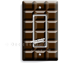 RIch dark brown chocolate color bar cubes single GFCI light switch wall ... - $318.91 MXN