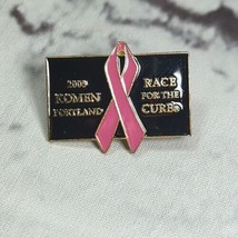 Pink Ribbon 2005 Komen Portland  Race for The Cure Breast Cancer Pin  - £5.20 GBP