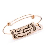 Inspirational Bible Verse Jewelry Christian Bangle - £37.73 GBP