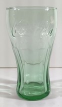 COCA-COLA COKE GLASS Genuine Green Large 6&quot; Tall Glasses Cup Vintage 17 OZ  - €6,59 EUR