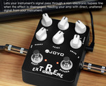 JOYO Extreme Metal Pedal 3 Band EQ &amp; Low-Mid-High Gain Boost Distortion ... - £25.50 GBP