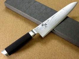 Japanese KAI SEKI MAGOROKU Kitchen Gyuto Chef&#39;s Knife 210mm 8.2&quot; VG-10 Damascus - £102.49 GBP