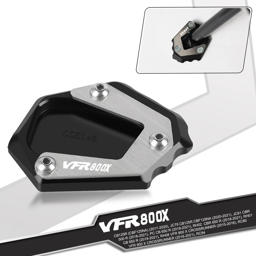 VFR800X Motorcycle Side Stand Pad Plate Kickstand Enlarger Support For H... - £15.45 GBP