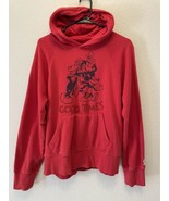 Disney Mickey Good Times Hoodie Sweatshirt Mens Small Horace Distressed Red - $16.39