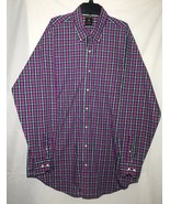 Tailorbyrd Button Down Shirt Green And Pink 3xl - $35.30 CAD