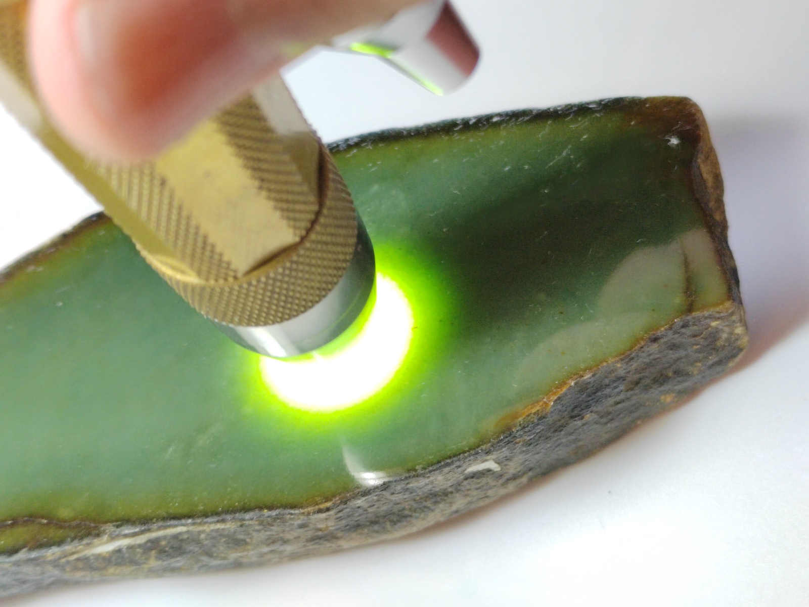 Icy Ice Vintage Old Green Burma Jadeite Jade Rough Stone # 737 gram # 3685 carat Item image 8