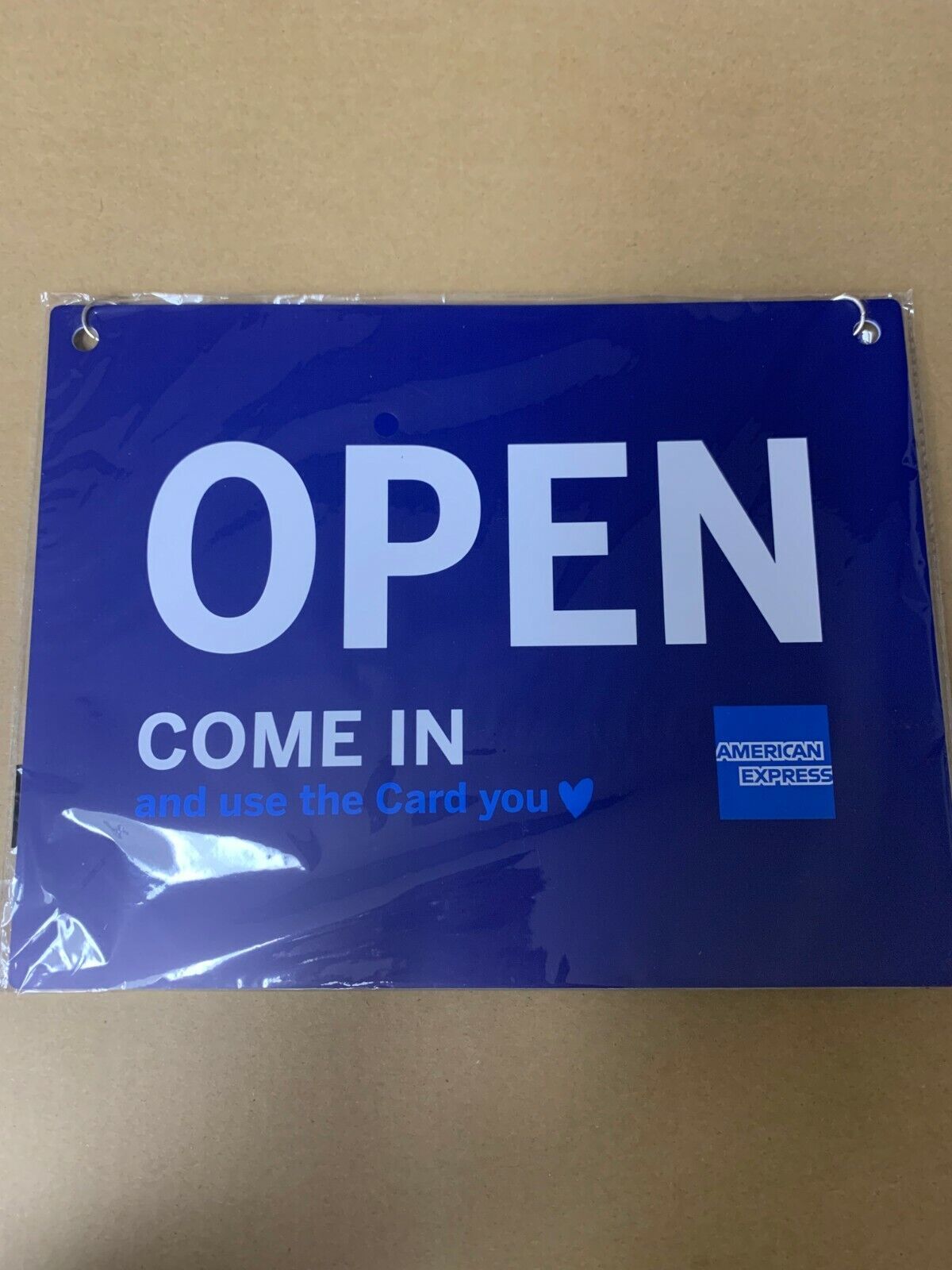 American Express Open/Closed Sign 11&quot; x 8.5&quot;  - $2.99