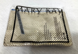 Mary Kay Gold Makeup Carry Case Organizer Bag Zippered New 7 x 5 - £6.96 GBP