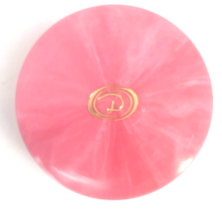 Vintage Dana Ambush Dusting Powder Box Container Pink Plastic Marbled Ro... - £34.52 GBP