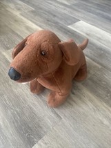 Build A Bear Workshop Weiner Dog Dachshund  Brown Stuffed Datsun Puppy Dog BAB - $8.86