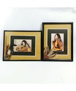 Western Tribal Portrait Art Prints Framed Double Matted 3-d collage Ranc... - €51,55 EUR