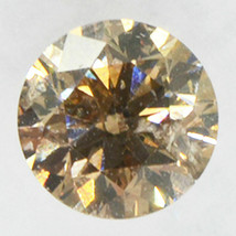 Round Shape Diamond Fancy Brown Loose 0.47 Carat Polished I1 IGI Certificate - £364.15 GBP
