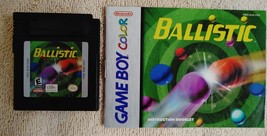 Vtg 1998 Game Boy Color Ballistic Cartridge + Manual Tested Works Nintendo - £10.38 GBP