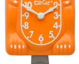 Festive Orange Kit-Cat Klock Gray Bow/ Tale Clock (15.5″ high) - £71.90 GBP